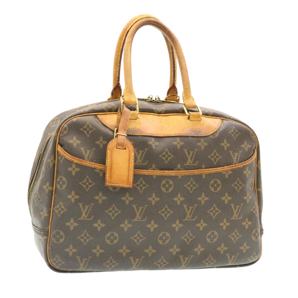 Louis Vuitton Monogram Deauville Hand Bag M47270 Lv Auth Ki1069